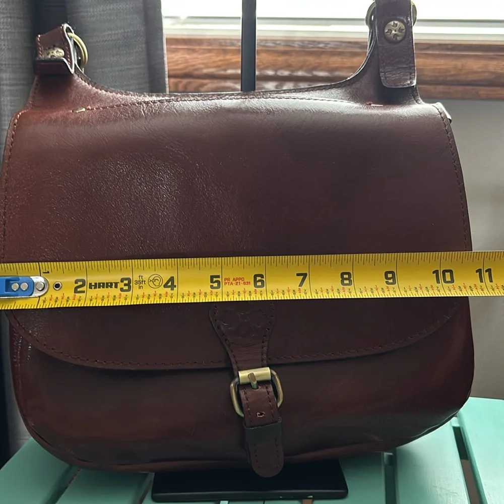 Patricia Nash Vintage Veg Tan Collection London Saddle Bag British Tan - Picture 12 of 13